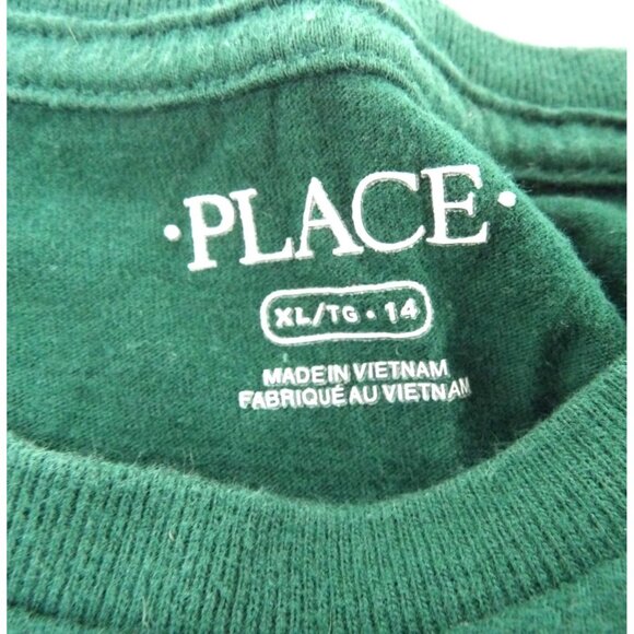 Boy's Football Shark Short Sleeve Tee size XL 14 preowned - Picture 4 of 4